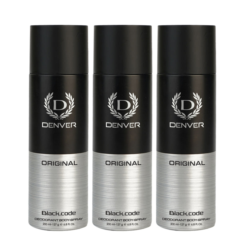 Pack of 3 Black Code Original deo 200ml