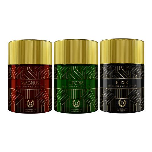Denver Pack of 3 Gentlemen Collection Magnus, Elixir & Utopia 100ml Perfume