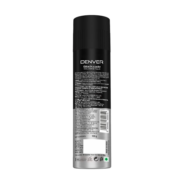 Denver Black Code Talc Back Side