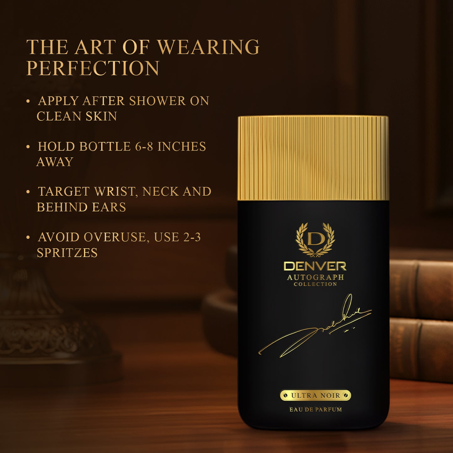 Ultra Noir perfume - 100ml - How to apply?