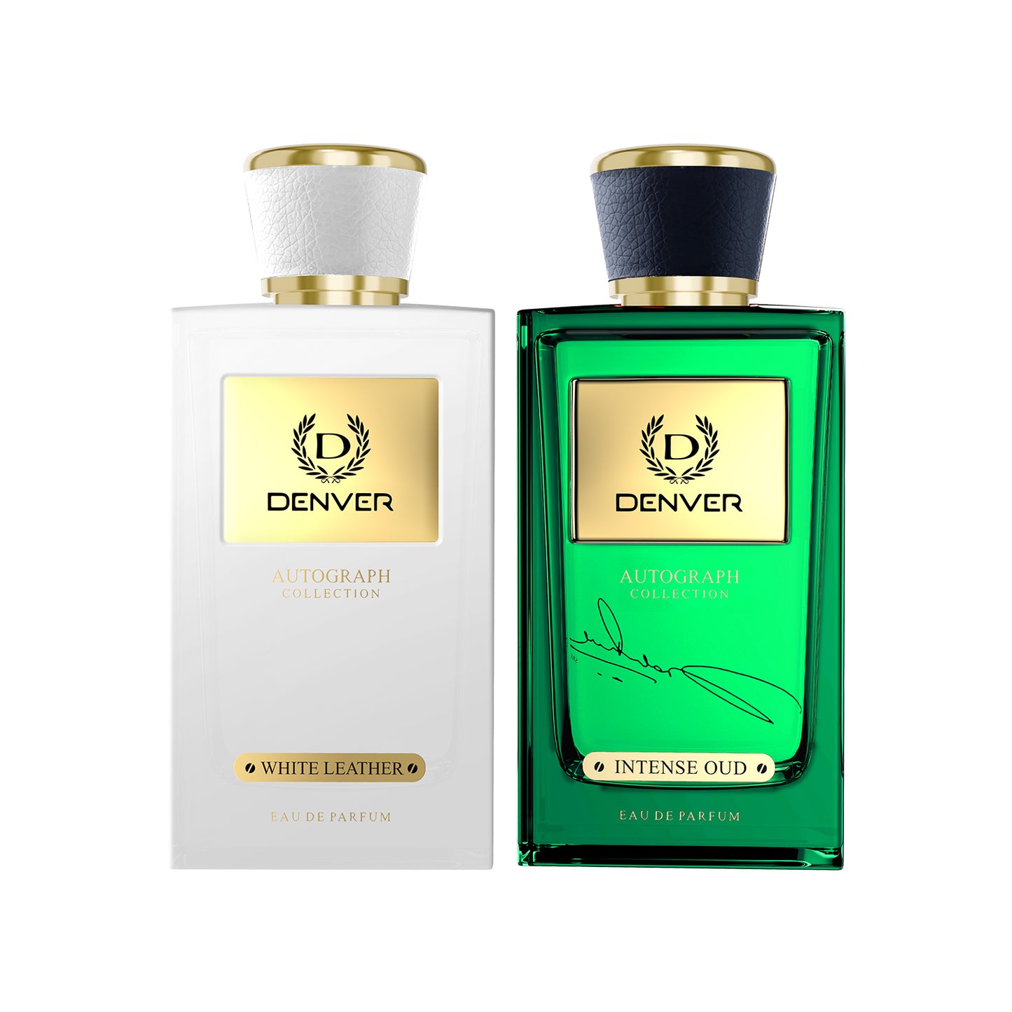 Intense Oud Perfume 100ml Perfume + White Leather Autograph Perfume 100ml (Pack of 2) | DENVER