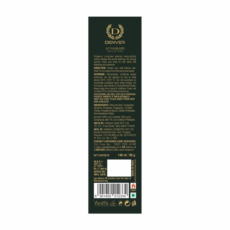 Back side image of Autograph Collection deo emperor.