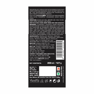 Pack of 3 Black Code Original deo 200ml