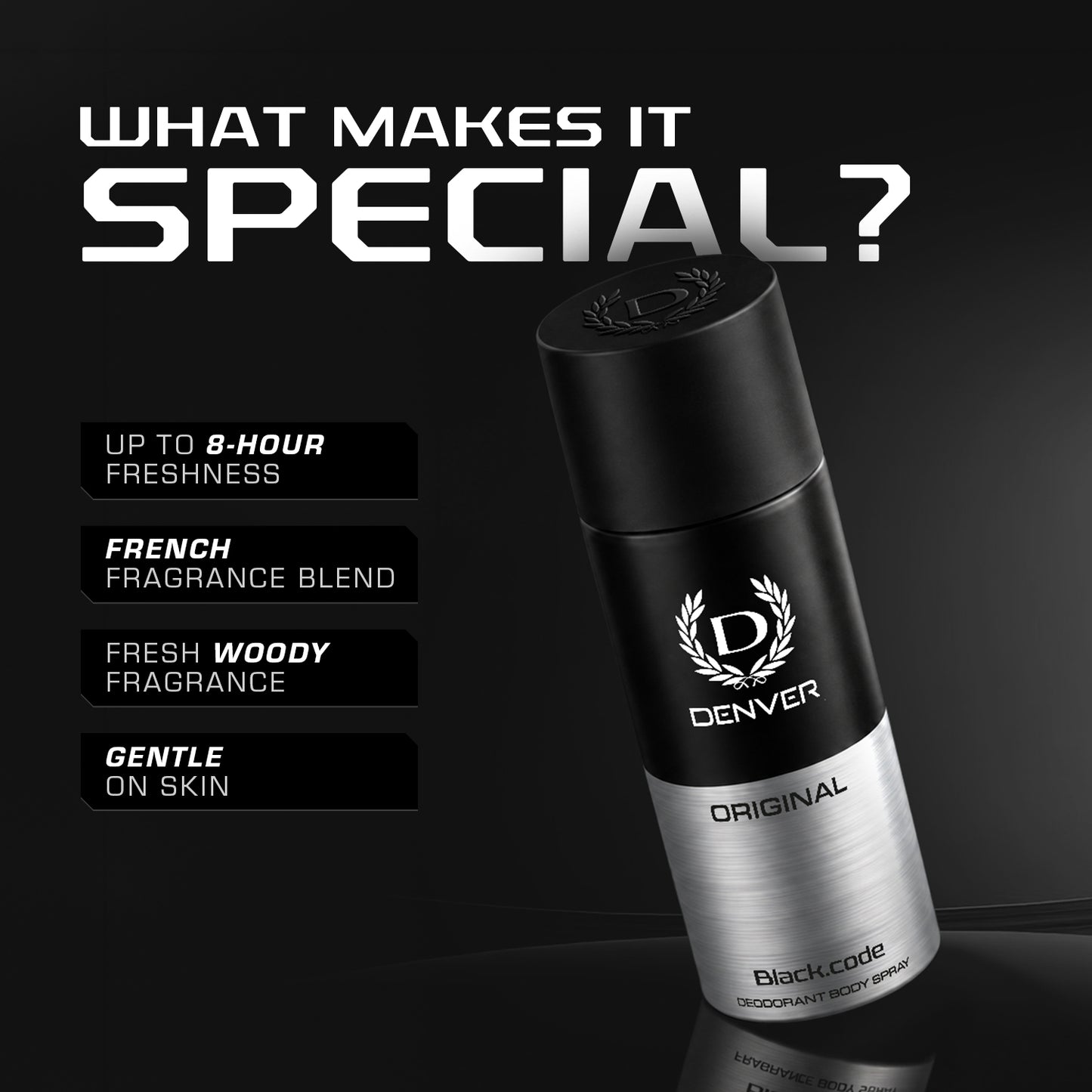 Black Code Original Deodorant 150ml | DENVER