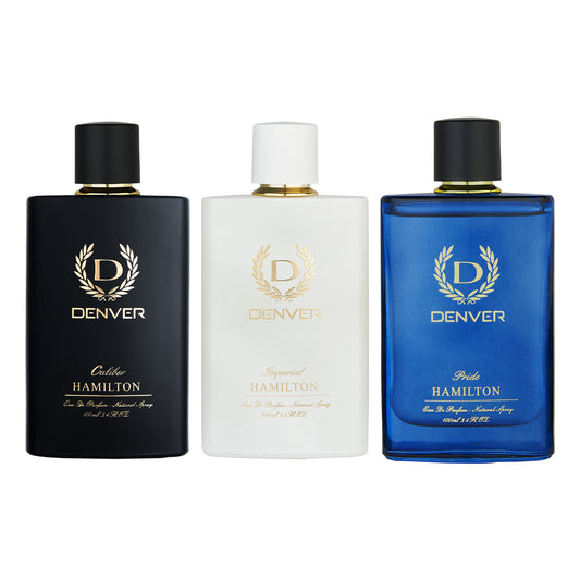 Denver Pack of 3 Perfumes (Caliber + Imperial + Pride) 100ml Each