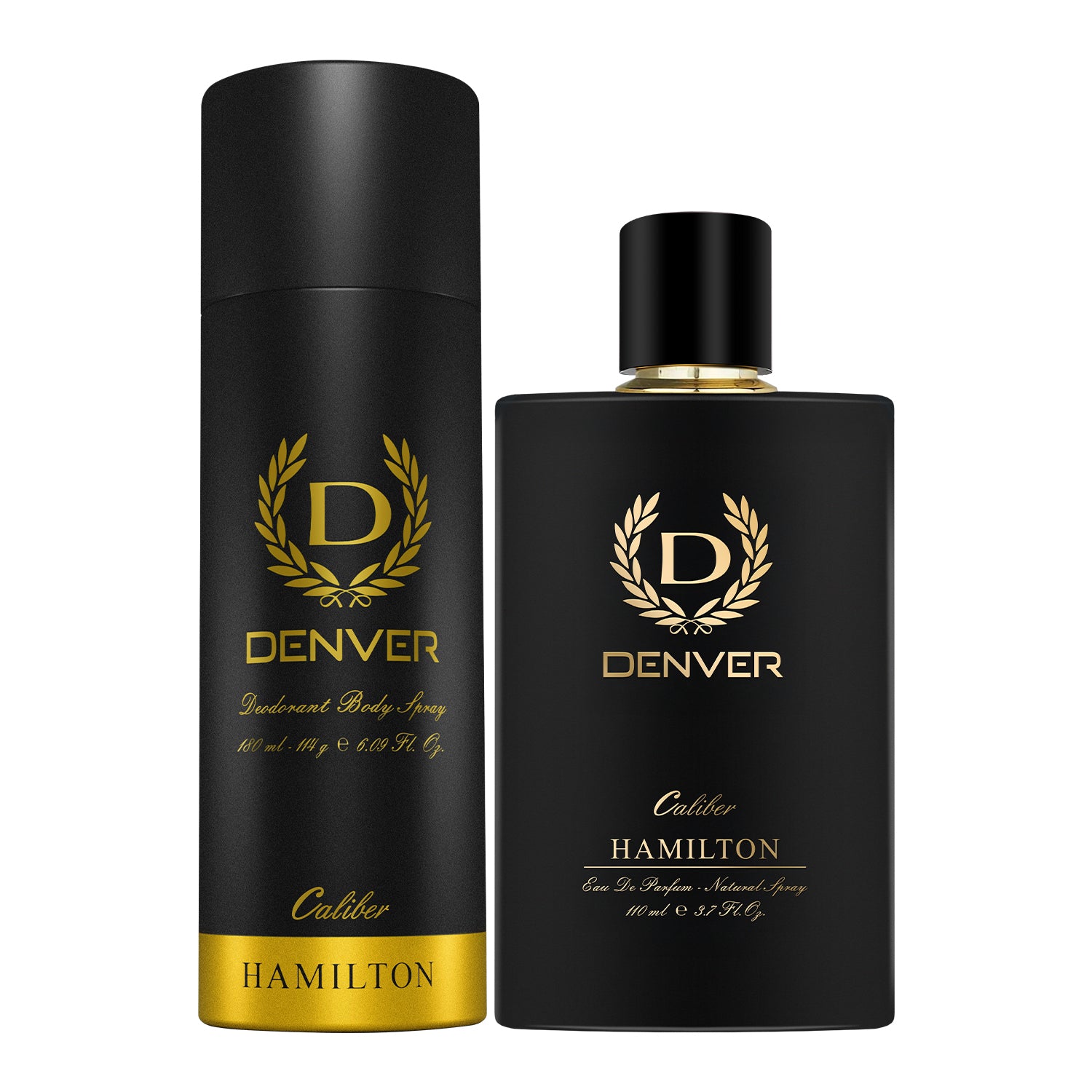 Hamilton Caliber Perfume 110ml and Caliber Deo 180/200 ml (Pack of 2) Fragrance Combo | DENVER
