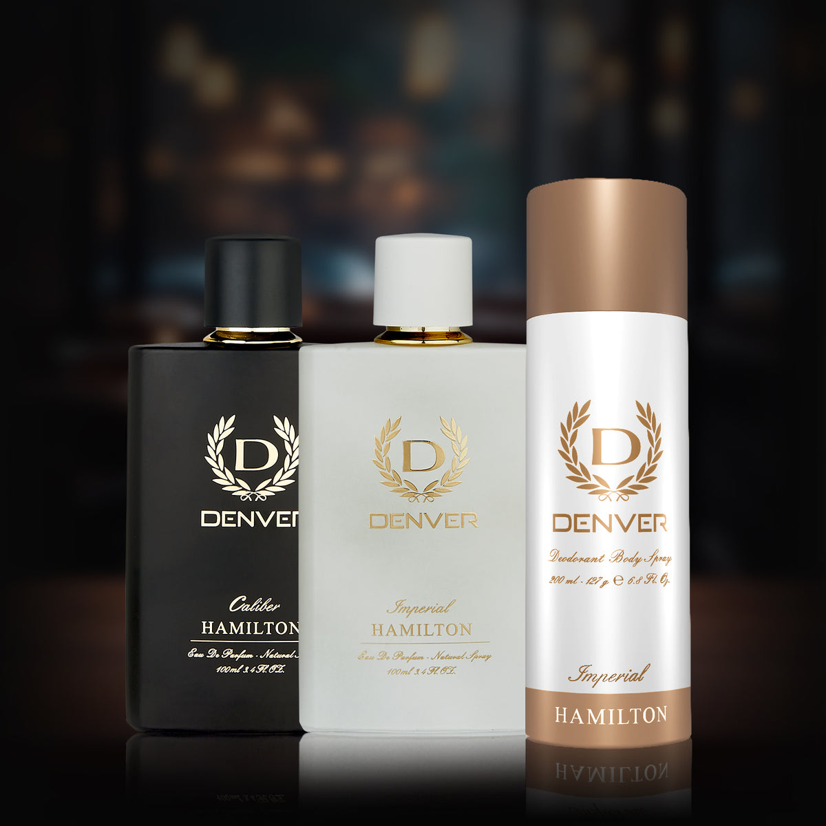 Denver Caliber & Imperial 100ml Perfumes + Imperial 200ml Deodorant 