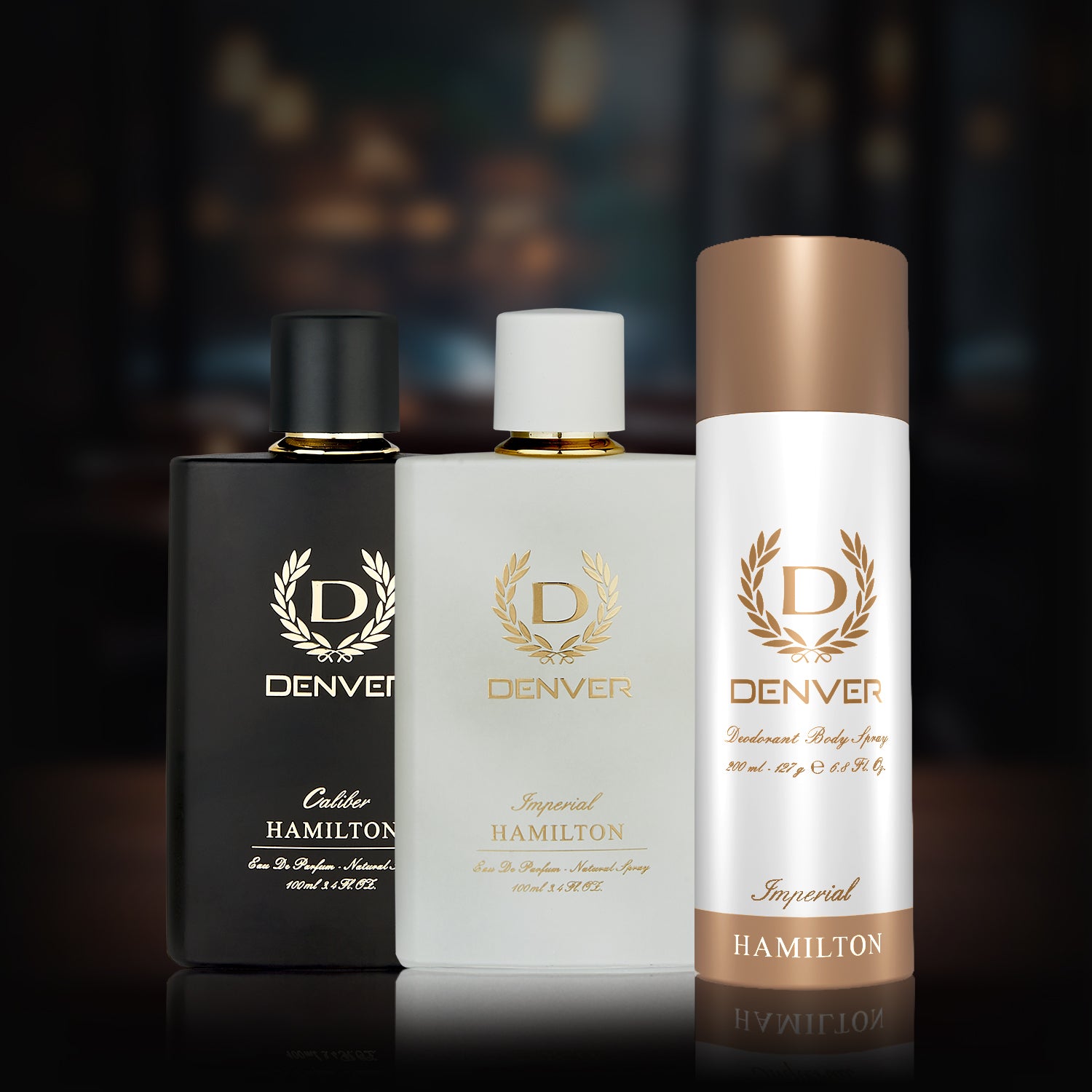 Denver Caliber & Imperial 100ml Perfumes + Imperial 200ml Deodorant 