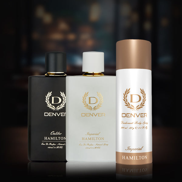 Denver Caliber & Imperial 100ml Perfumes + Imperial 200ml Deodorant 