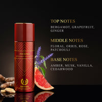 Gentlemen Ascend Deodorant - 200ml - Notes