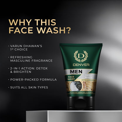 DENVER Deep White 2 in 1 Face wash 100g