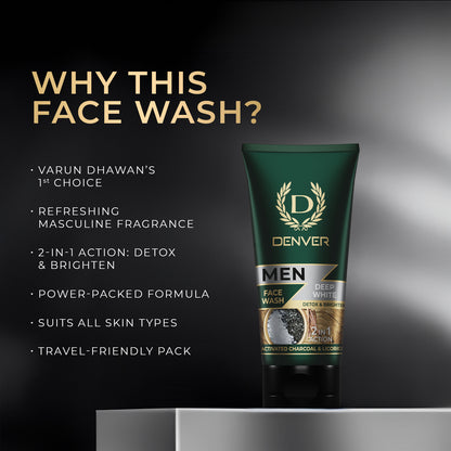 DENVER Deep White 2 in 1 Face wash 50g