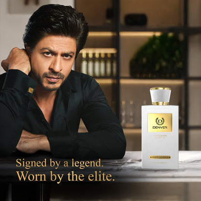 SRK Autograph Perfume White Leather 100ml | Honour, Caliber, Imperial & Black Code Original Nano Deo 50ml