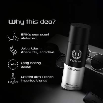 Denver Black Code Original Deodorant 150ml