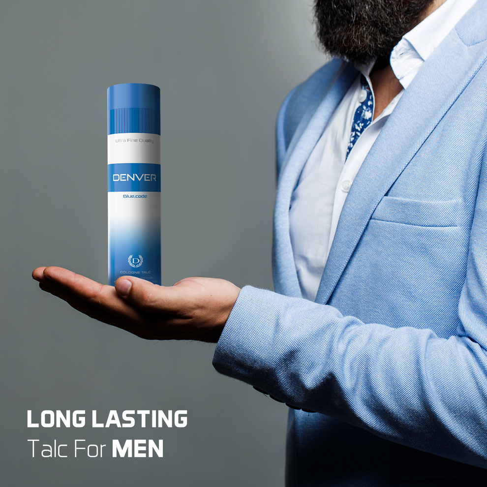 Denver Blue Code talc 300gm | Talc For Men – Denverformen