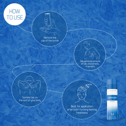 DENVER Blue Code talc 300gm