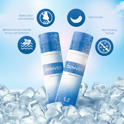 DENVER Blue Code talc 300gm