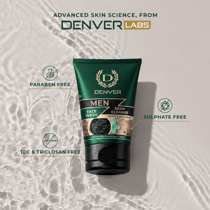 Pack of 3 Deep Cleanse Face Wash - 100gm Each | DENVER