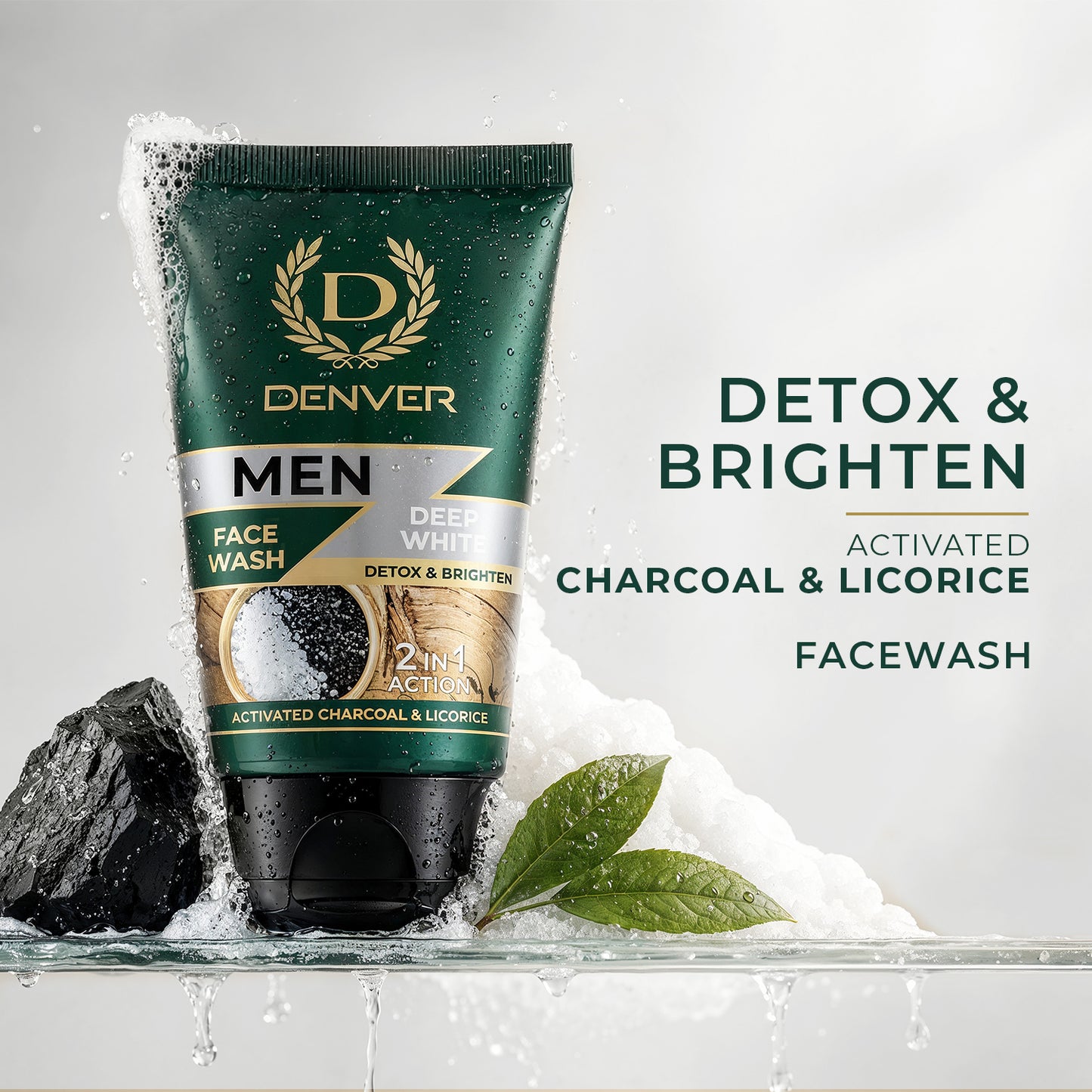 Deep White 2 in 1 Face wash 100g | DENVER