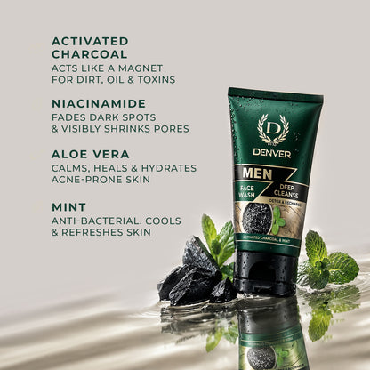 Deep Cleanse Face Wash 50GM | DENVER