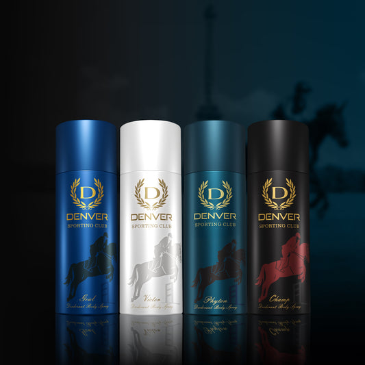 Denver Pack of 4 Deos (Champ + Victor + Goal + Phyton) - 150ml/165ml Each