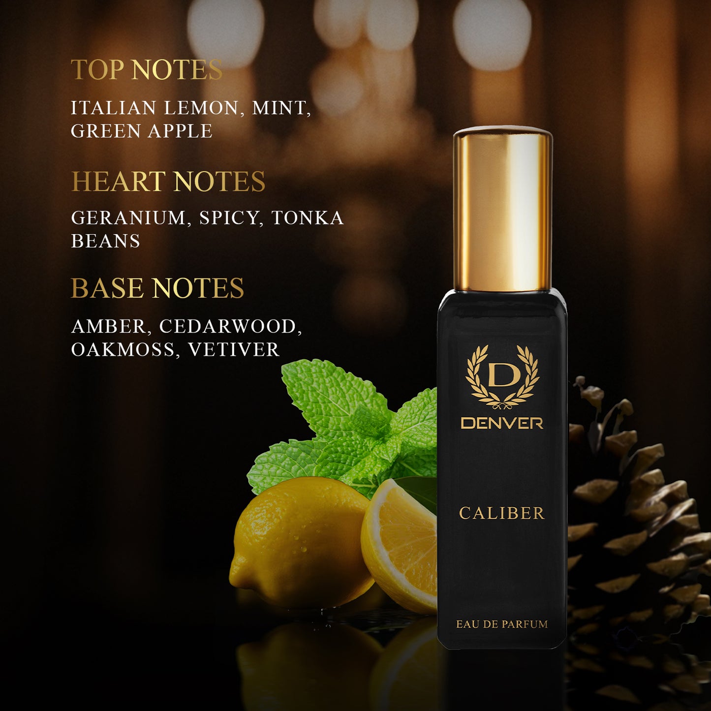 Caliber Perfume 20ml - Top Notes