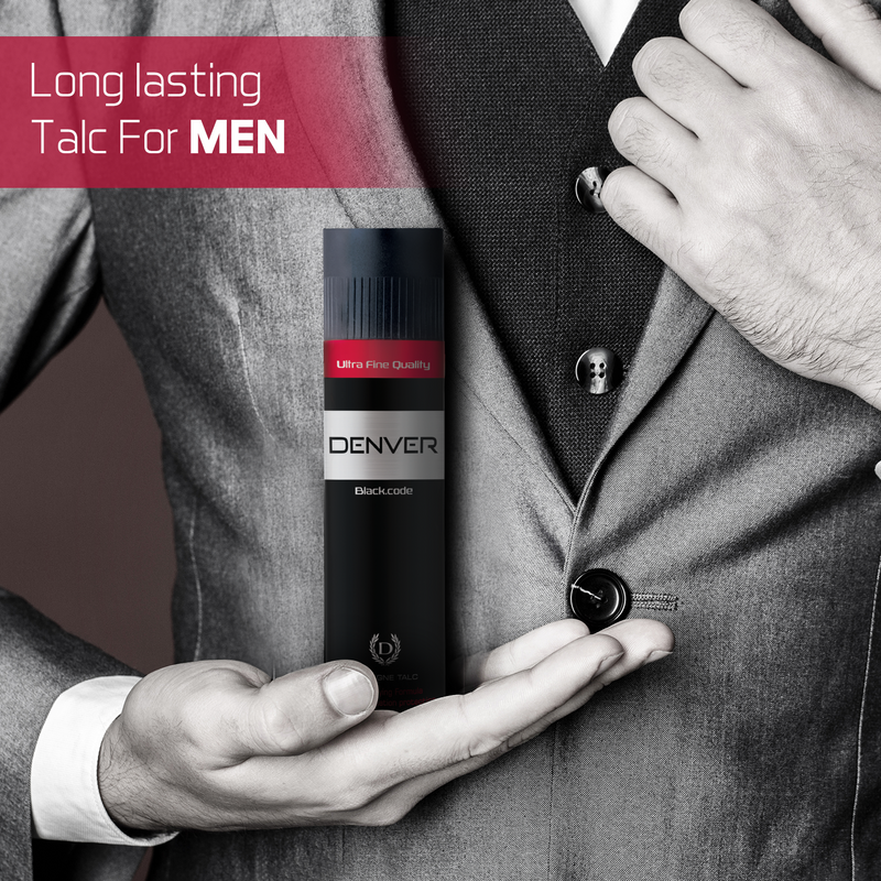 Black Code Body Talc For Men