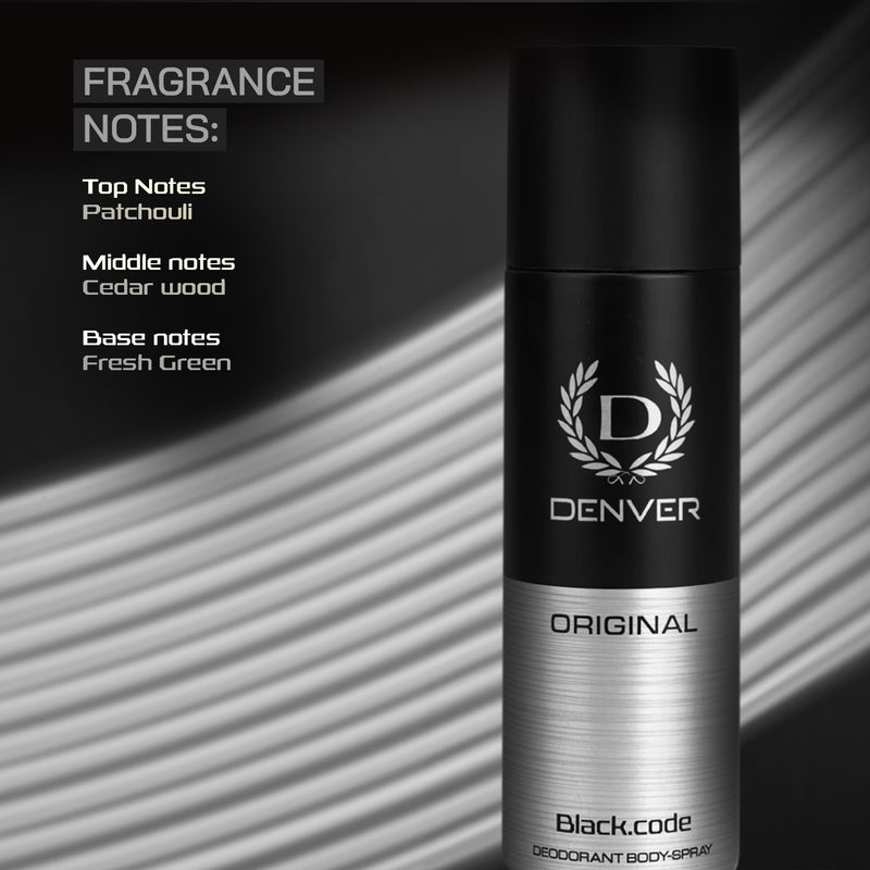 Denver Black Code Deodorant Notes