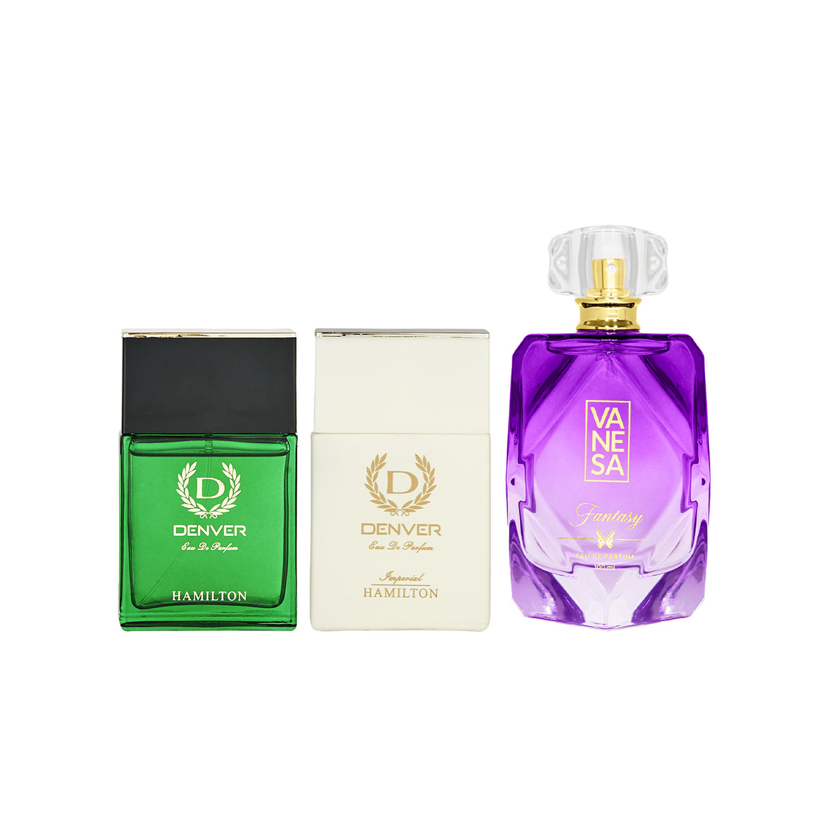 Desire Perfume Vanesa 100ml + Imperial Perfume 70ml + Hamilton Perfume 70ml
