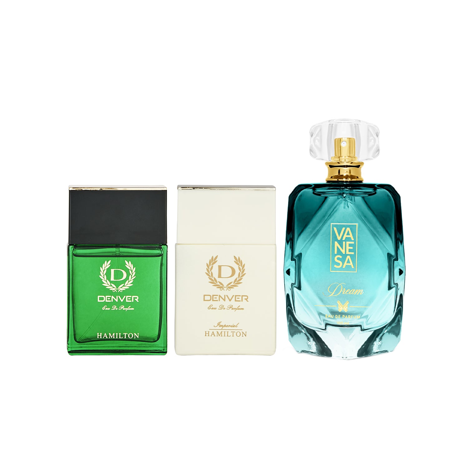 Dream Perfume Vanesa 100ml + Imperial Perfume 70ml + Hamilton Perfume 70ml
