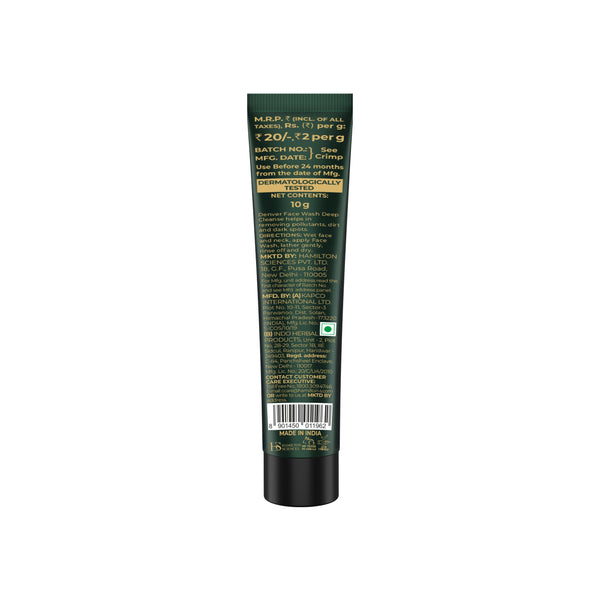 Deep Cleanse Face Wash 10g Back Side