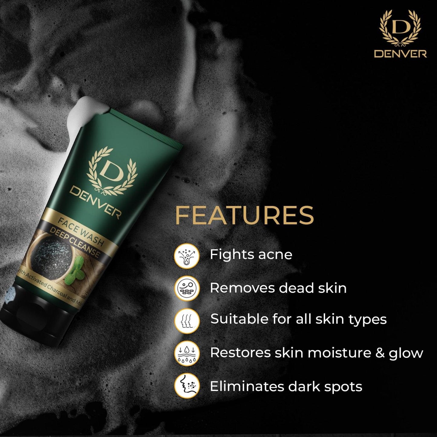 Denver Deep Cleanse Face Wash Features