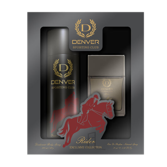 Sporting Club Rider Gift Pack | 70ml Perfume | 180/200ml Deodorant