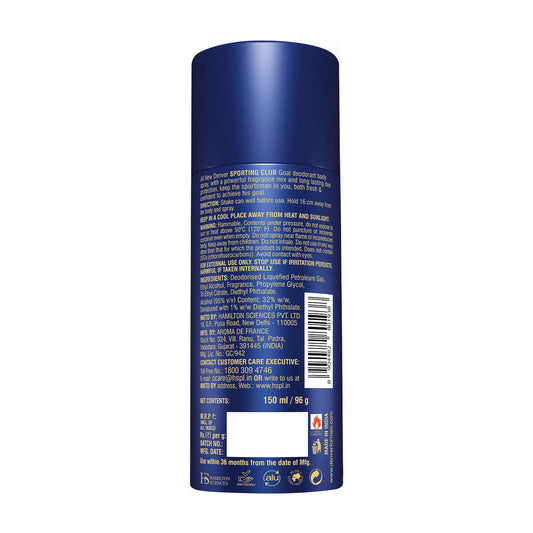 Goal Deo 150ml Back Side