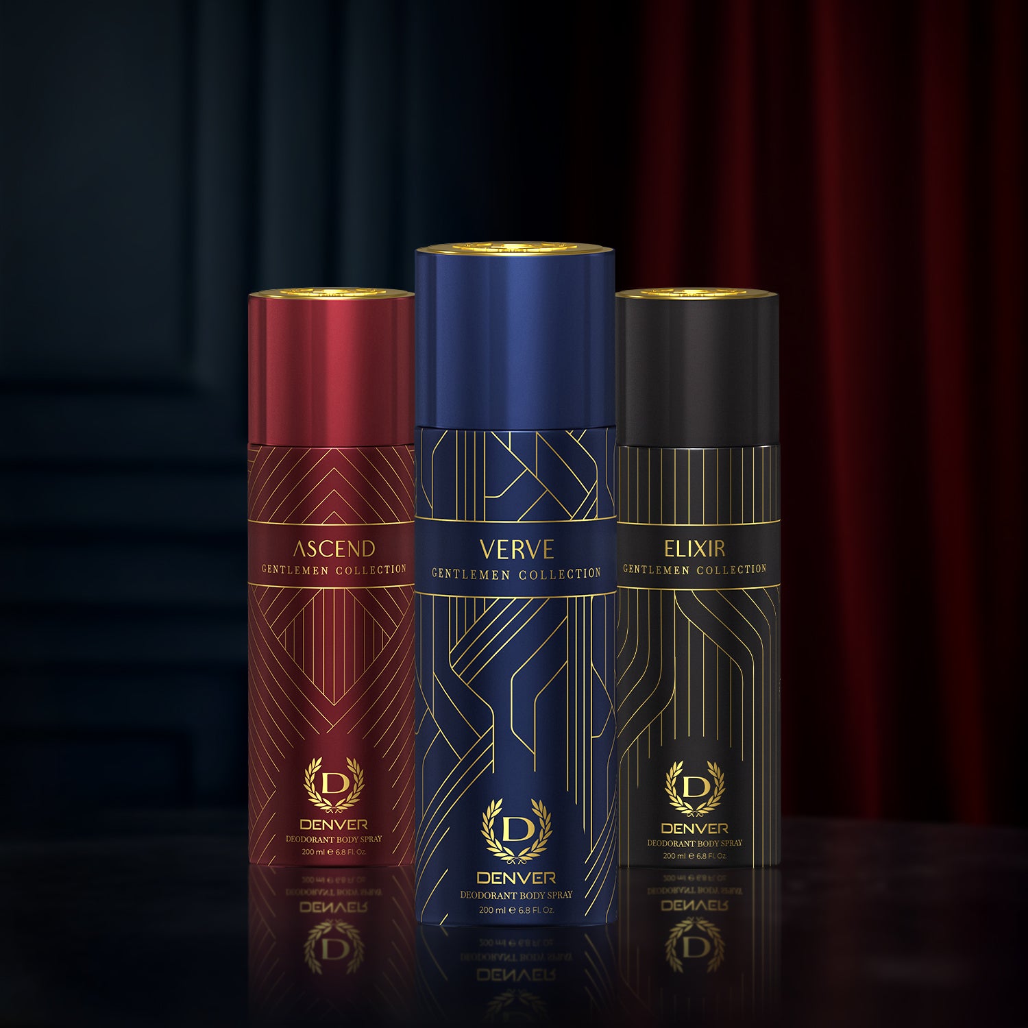 Gentlemen Deos (Ascend + Verve + Elixir) - 200ml Each 