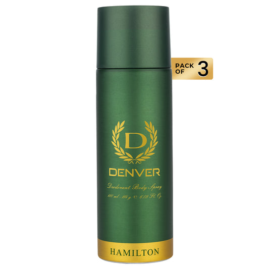 Pack of 3 Hamilton Deodorants - 180ml | DENVER