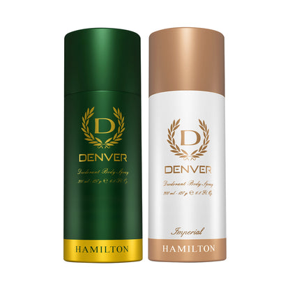 Denver Pack of 2 Deos (Hamilton + Imperial) - 180/200ml