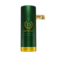 Denver Pack of 3 Hamilton Deodorants - 180/200ml