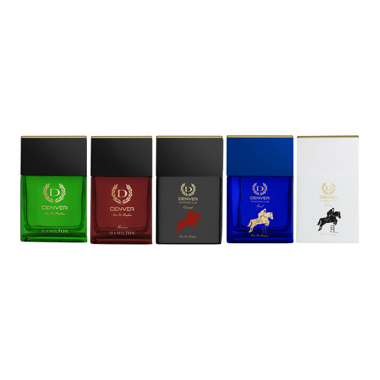 Denver Pack of 5 Perfumes (Hamilton + Goal + Champ + Honour + Victor) - 70ml Each