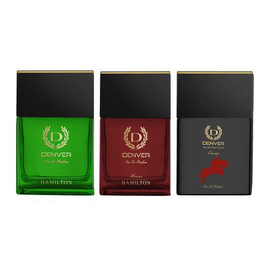 Denver Pack of 3 Perfumes (Hamilton + Champ + Honour) - 70ml Each