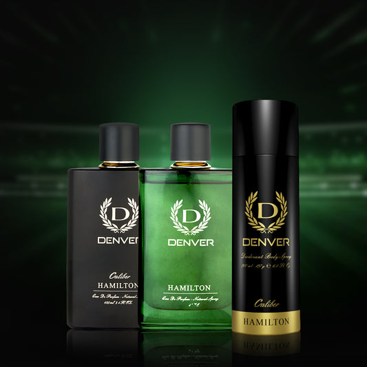 Denver Caliber & Hamilton 100ml Perfume + Caliber 200ml Deodorant 
