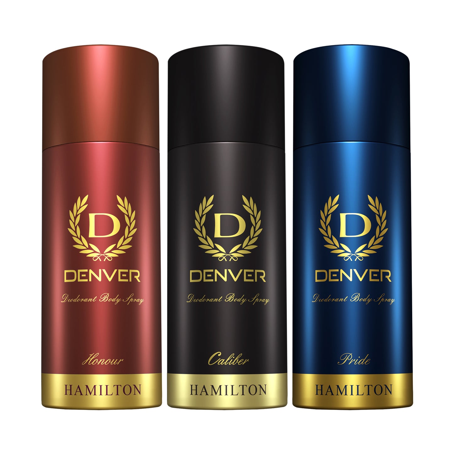 Denver Pack of 3 Deos (Honour + Caliber + Pride) - 165ml Each