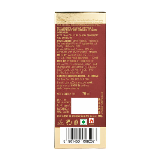 Denver Honour Perfume 70ml Back Side