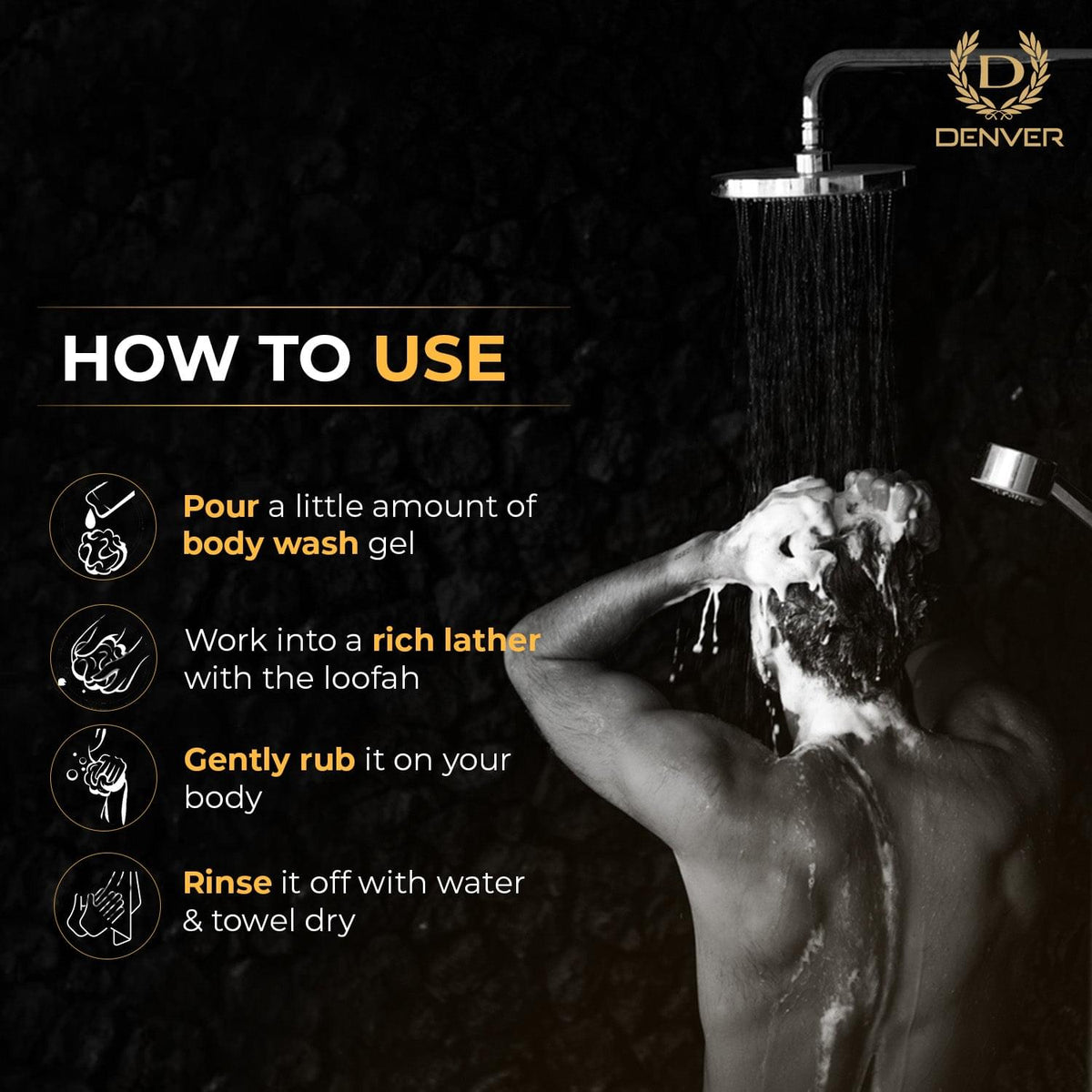 Denver Refreshing Body Wash How To Use?