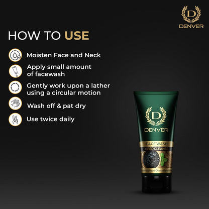 Denver Deep Cleanse Face Wash How To Use?