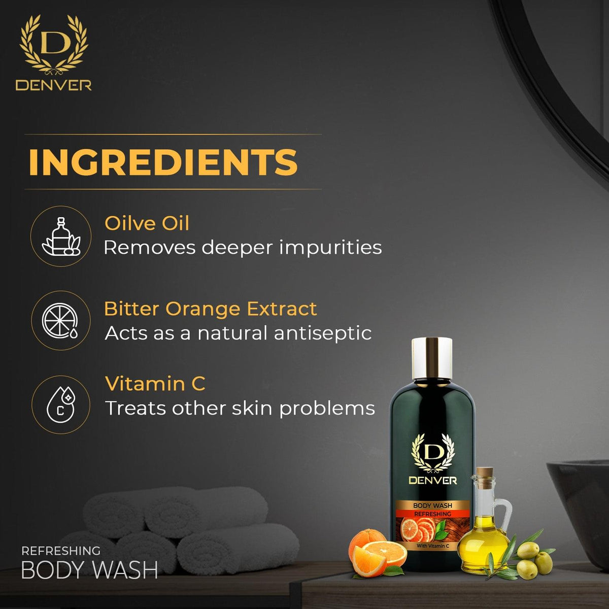 Denver Refreshing Body Wash Ingredients