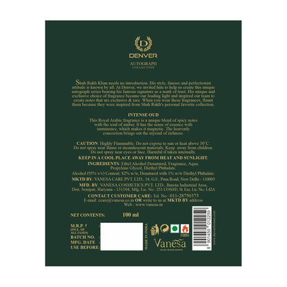 Back side image of Intense Oud