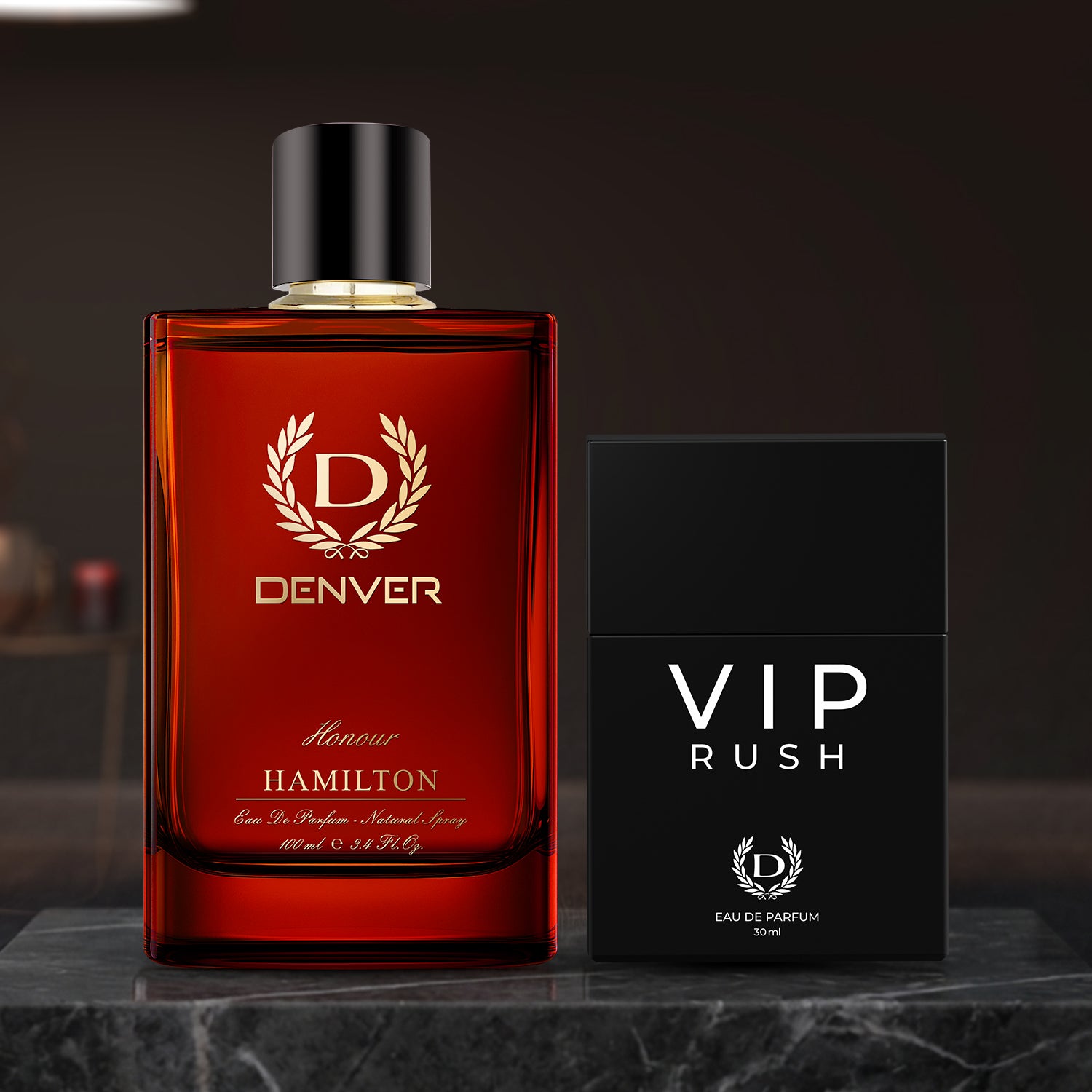 Pack of 2 Perfumes (Honour 110ml + VIP Rush 30ml)| DENVER