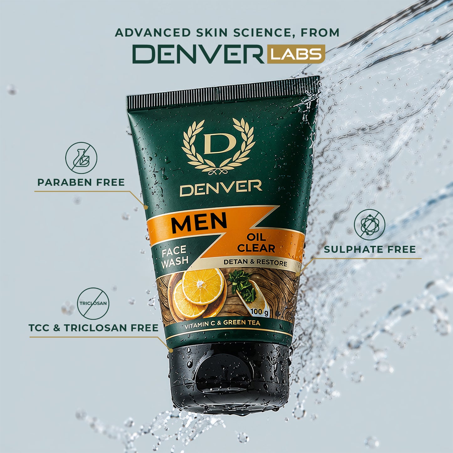 Oil Clear Face Wash 100gm | DENVER