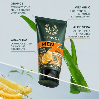 Oil Clear Face Wash 50GM | DENVER